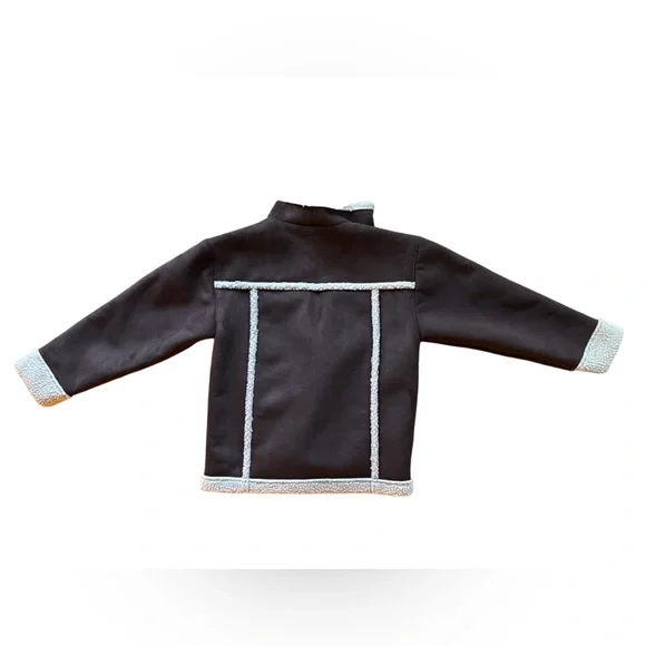 Hanna Andersson Size 130 (US 8) Shearling Jacket Brown